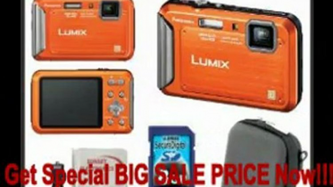 Panasonic Lumix DMC-TS20 Waterproof Digital Camera (Orange) Kit. Includes: 8GB SDHC Memory Card, Memory Card Reader & Tabl... REVIEW