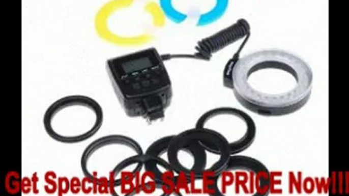 SPECIAL DISCOUNT LED Macro Ring Flash Light Kit for Sony Alphy DSLR Cameras A500, A550, A560, A580, A900, A850, A200, A230, A290, A390, A33...