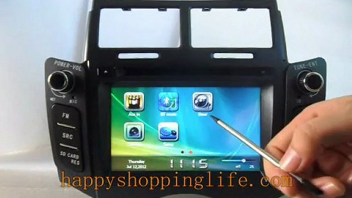 Toyota Yairs DVD Navigation TV, Toyota Yaris Radio DVD GPS