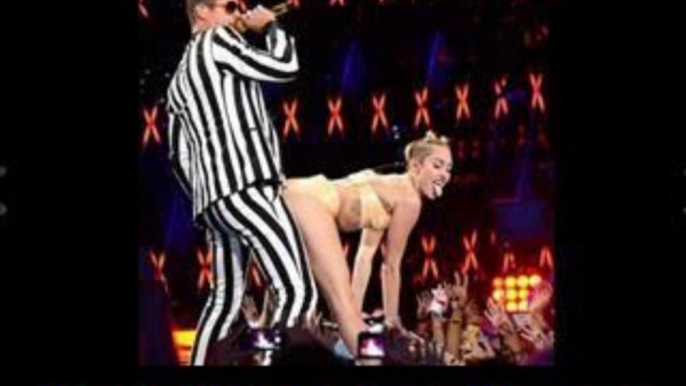 MTV VMA 2013 Miley Cyrus twerks with Robin Thicke VMA 2013