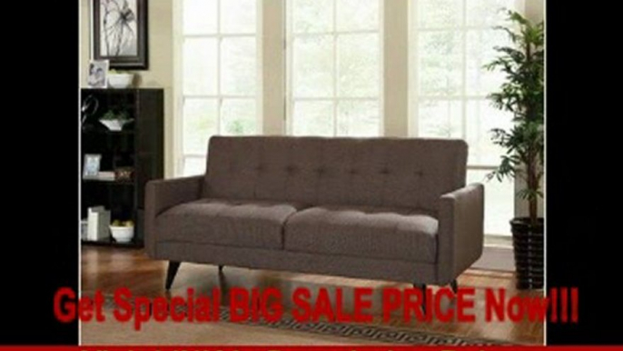 BEST BUY Orbit Convertible Sofa Color: Bronze Stone