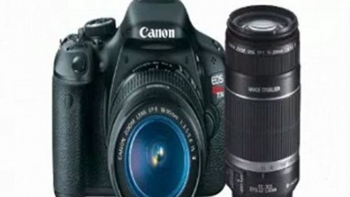 BEST BUY Canon EOS Rebel T3i 18 MP CMOS APS-C Sensor DIGIC 4 Image Processor Digital SLR Camera with EF-S 18-55mm f/3.5-5.6 IS Lens + Canon EF-S 55-250mm f/4.0-5.6 IS Telephoto Zoom Lens