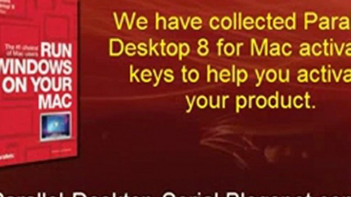 Parallels Desktop 8 for Mac Activation / Serial Key