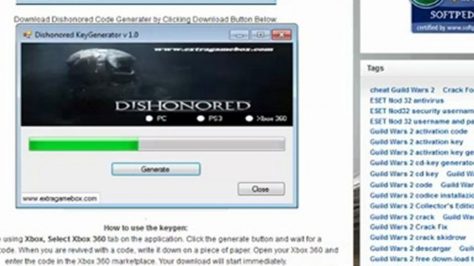 Dishonored  KEYGEN STEAM   (Official video)