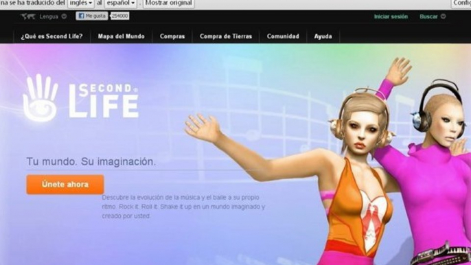 SECONDLIFE   INSTALAR Y ENTRAR EN SECOND LIFE, EN  ESPAÑOLPARTE 1 HD