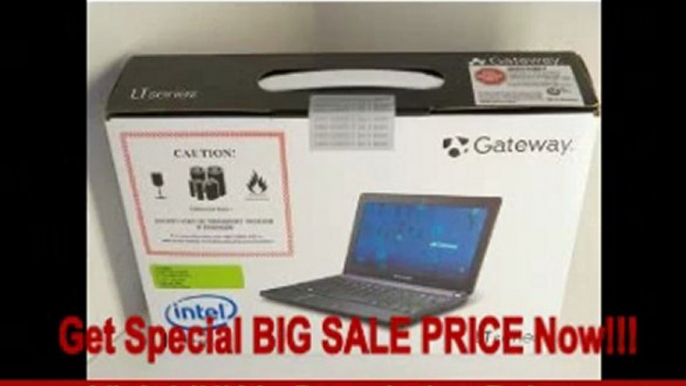 BEST BUY Gateway LT4008u 10.1" Netbook PC, Intel Atom Dual-Core N2600, 1.6GHz, 1GB, 320GB, Wireless, Webcam, River Black, Windows 7...