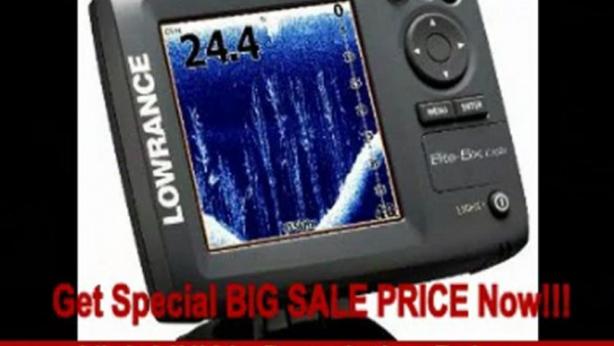 Lowrance 000-10235-001 Elite-5x DSI DownScan Imaging Fishfinder with 5-Inch Color LCD and 455/800 KHz Transom Mount Transducer