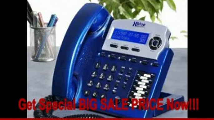 X16 Small Office Digital Phone System Bundle with 8 Phones Vivid Blue (XB-2022-28-VB)