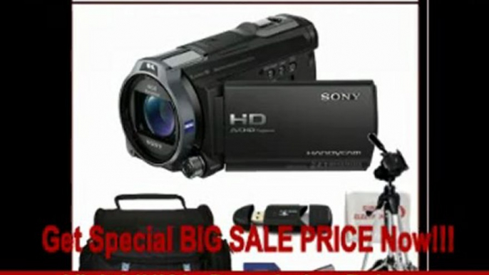 Sony HDR-CX760V Handycam Camcorder + Accessory Kit. This Package Includes the Sony CX760V Camcorder(Black), 32GB Memory Card, Memory Card Reader, Extended Life Battery, Rapid Travel Charger, 72 Tripod, Large Carrying Casr & SSE Microfiber Cleaning Cl