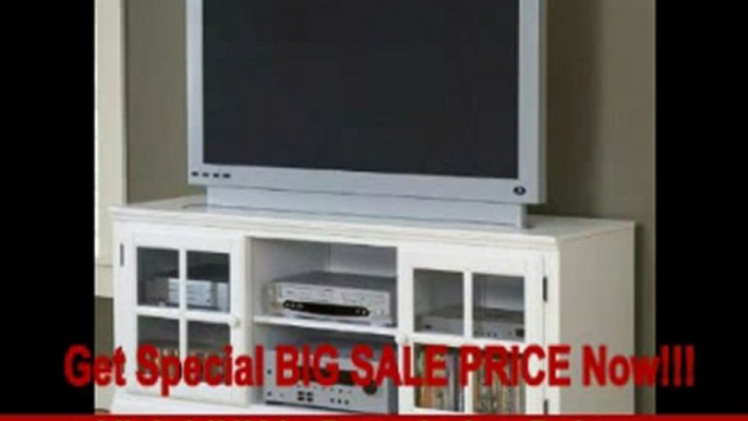 Entertainment Console TV Stand in White Finish