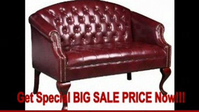 BEST BUY Boss Classic Traditional Button Tufted Loveseat