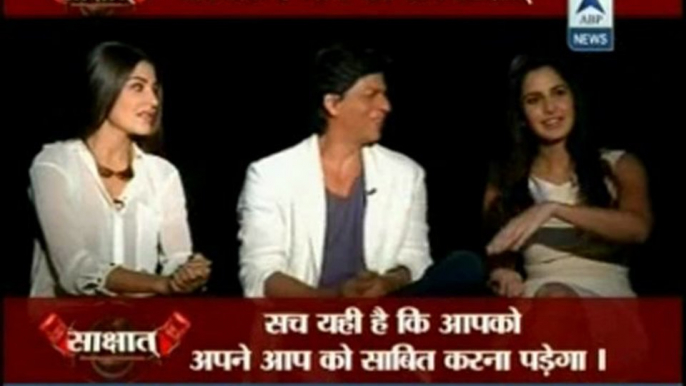 Jab Tak Hai Jaan 2012 Interview with SRK, Katrina Kaif and Anuska Sharma 4th Nov 2012 pt2