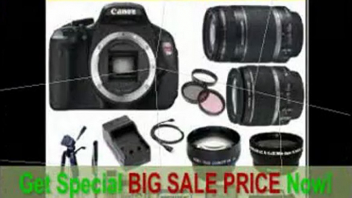 [BEST BUY] Canon EOS Rebel T3i SLR Digital Camera Kit with Canon 18-55mm IS Lens + Canon 55-250mm Is Lens + Wide Angle Macro Lens + 2x Telephoto Lens + 3 Pc Filter KIT + 16GB SDHC Memory Card & Much More!!