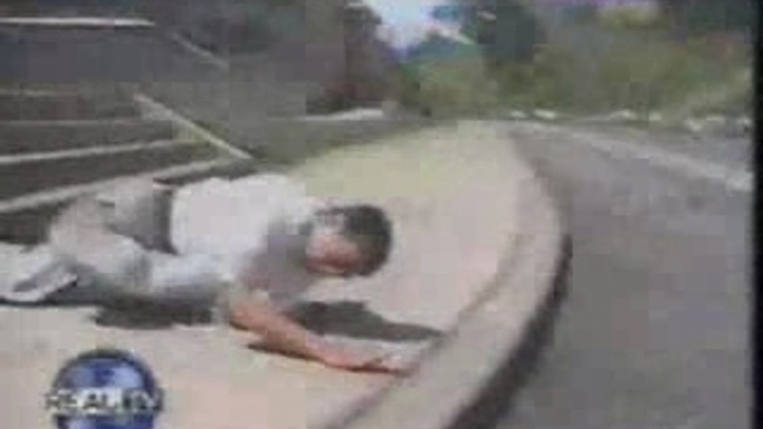 Jackass - horrible crash en skate