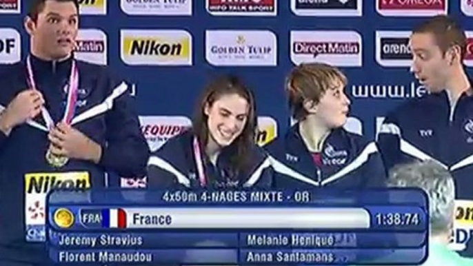 podium relais 4x50m 4 nages (Mixte) (ChE pb 2012)