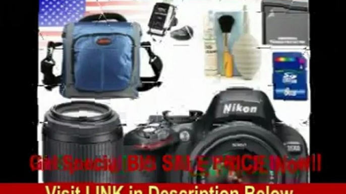 [BEST BUY] Nikon D5100 16.2MP Digital SLR Camera with 18-55mm f/3.5-5.6G AF-S DX VR Nikkor Zoom Lens + AF-S DX VR Zoom-NIKKOR 55-200mm f/4-5.6G IF-ED Package 1