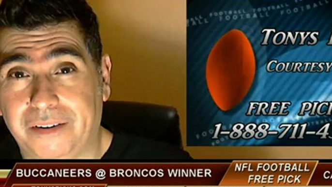Denver Broncos versus Tampa Bay Buccaneers Pick Prediction NFL Pro Football Odds Preview 12-2-2012