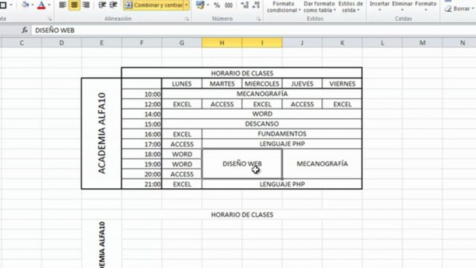 Combinar celdas en Excel | AprendeCosas.es