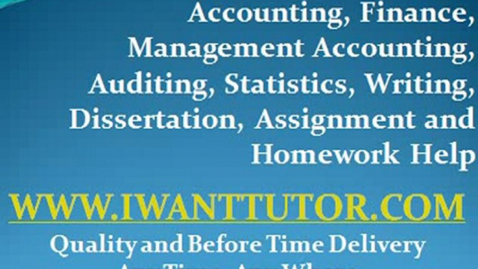 UK Essay Writing, Dissertation, Project and Assignment Help -iWantTutor.com