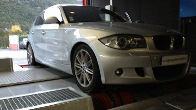 ::: o2programmation ::: BMW 130i 265ch 254@276ch Reprogrammation moteur sur Banc de Puissance Cartec Marseille PACA 13