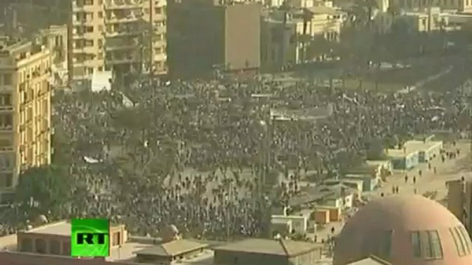 Camels & horses storm into Tahrir Square as protesters clash in Cairo