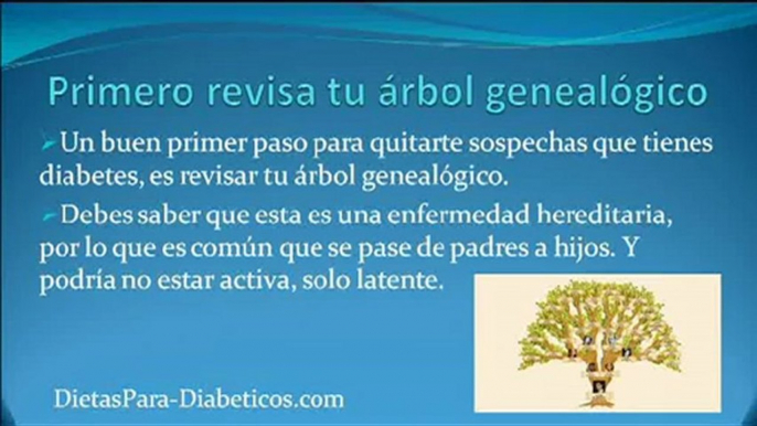 Como detectar la Diabetes - Aprende a como detectar la diabetes