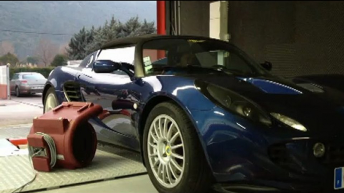 ::: o2programmation ::: Lotus Elise 120@154cv Passage au Banc de Puissance Cartec Gemenos PACA