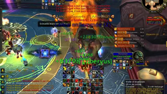 wow raid 90 caveau Mogu'shan 10 normal Feng le Maudit (2 iem boss) guilde les rastas  la video est en vue du tank