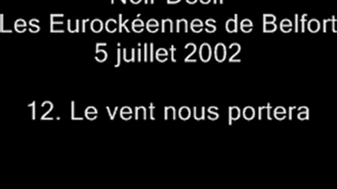 12.Le vent nous portera - Noir Désir aux Eurockéennes de Belfort le 5 juillet 2002