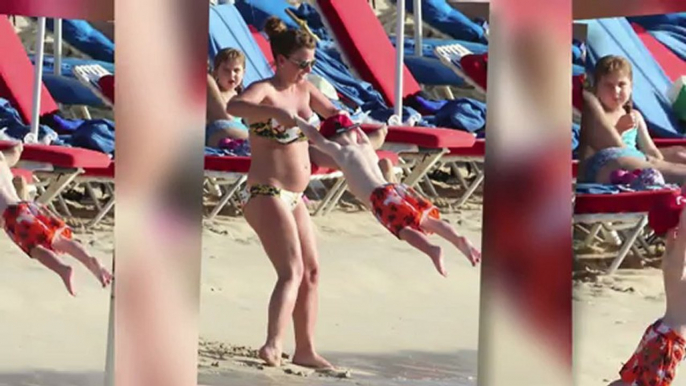 Bikini-Clad Coleen Rooney Shows Off Her Baby Bump in Barbados