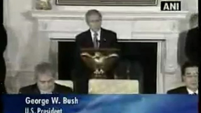 Bush hosts world leaders ahead of financial summit.mp4