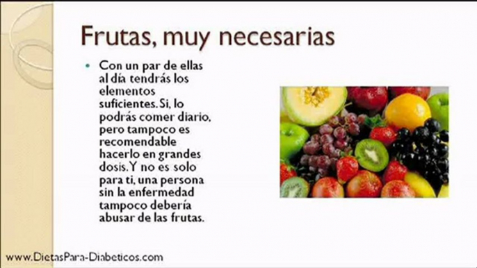 Alimentos Aptos para Diabeticos, para consumir con confianza