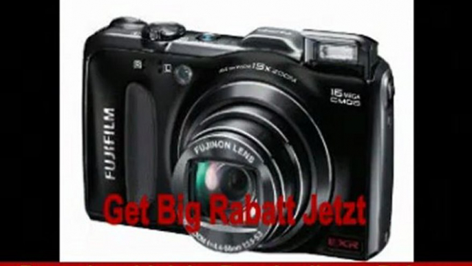 Fujifilm FINEPIX F600EXR Digitalkamera (16 Megapixel, 15-fach opt. Zoom, 7,6 cm (3 Zoll) Display, bildstabilisiert) schwarz