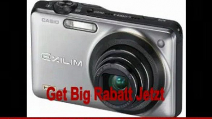 Casio Exilim EX-ZR10 Highspeed-Digitalkamera (12,1 Megapixel, 7-fach opt, Zoom, 7,6 cm (3 Zoll) Display, bildstabilisiert) silber