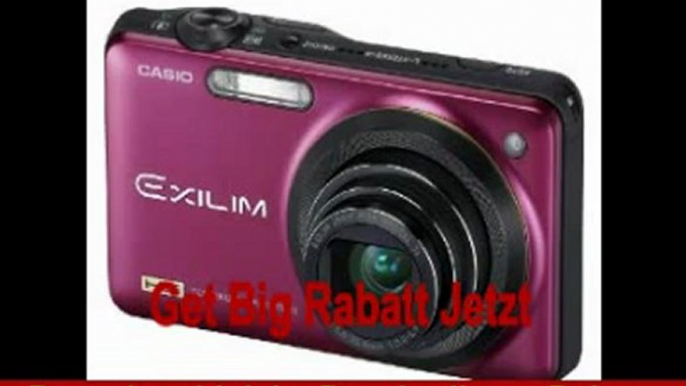 Casio Exilim EX-ZR10 Highspeed-Digitalkamera (12 Megapixel, 7-fach opt, Zoom, 7,6 cm (3 Zoll) Display, bildstabilisiert) pink