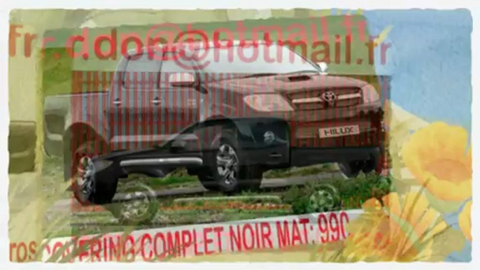 Toyota Hilux,Toyota Hilux, covering Toyota Hilux, Toyota Hilux noir mat, Toyota Hilux peinture noir mat