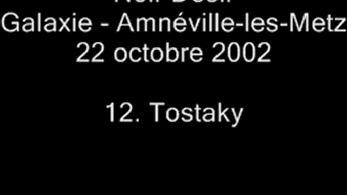 12. Tostaky - NOIR DÉSIR au Galaxie d'Amnéville le 22 octobre 2002