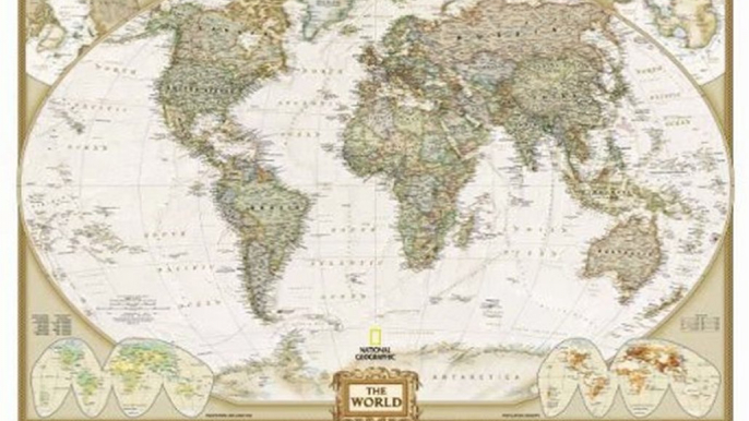 Education Book Review: World Executive Wall Map Laminated (World Maps) (Reference - World) by National Geographic Maps, National Geographic