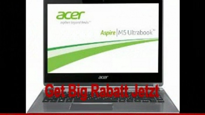 Acer Aspire M5-481PTG-53314G52Mass 35,3 cm (14 Zoll) Ultrabook (Intel Core i5 3317U, 1,7GHz, 4GB RAM, 500GB HDD, 20 GB SSD, NVIDIA GT 640M, DVD, Win 8) silber