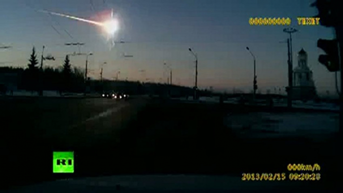 Bolide fireball hits Urals