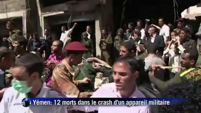 Yémen: crash d'un avion militaire à Sanaa, 12 morts