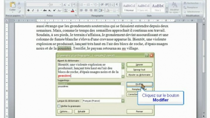 Tutoriel WORD 2007: Cours N°11 Verifier Orthographe et Grammaire dans Word 2007