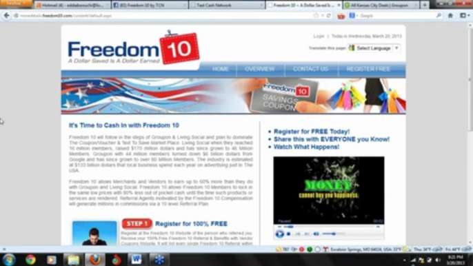 Webinar FREEDOM 10 Save On Everyday Purchases & Get Paid Sharing The Opportunity With Others!