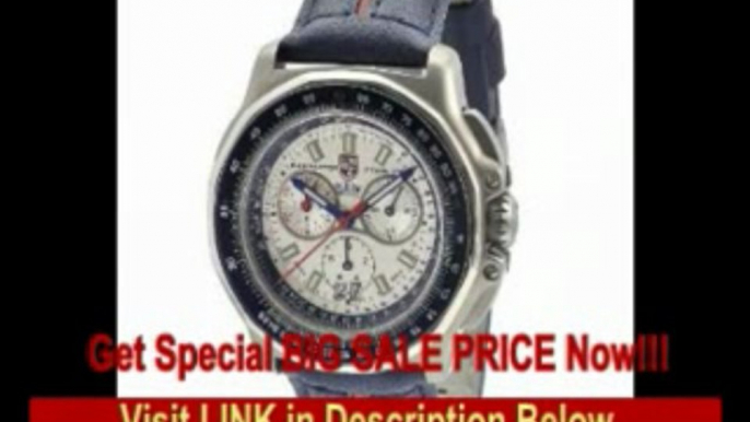 927[BEST PRICE] Luminox Men's 9273 F-22 Raptor 9200 Series Blue Leather Band With Red Stripe, Red White And Blue Chronograph Watch...