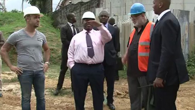 Visite du Président Ali Bongo Ondimba sur les chantiers de Libreville