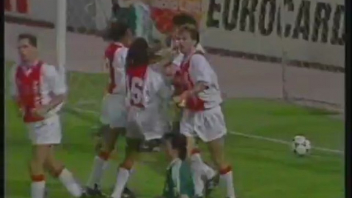 1996 (April 17) Panathinaikos (Greece) 0-Ajax Amsterdam (Holland) 3 (Champions League)