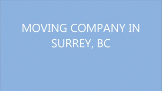 moving company surrey - surrey movers - moving service surrey