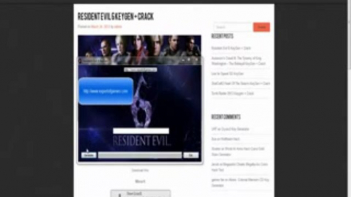 Resident Evil 6 Æ Keygen Crack + Torrent FREE DOWNLOAD * Générateur de clé