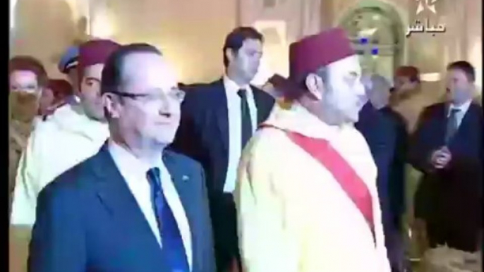 Arrivée au Maroc du Président français François Hollande