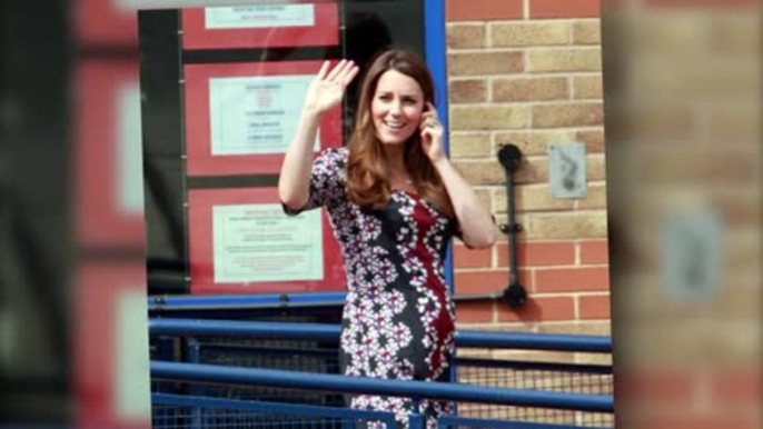 Duchess of Cambridge Kate Middleton Shows Baby Bump